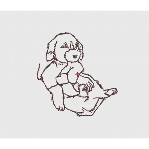Dog Embroidery Design