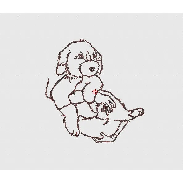 Dog Embroidery Design