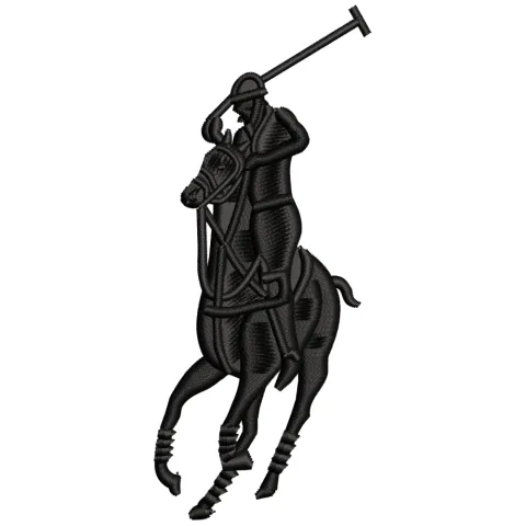 Rider Embroidery Design