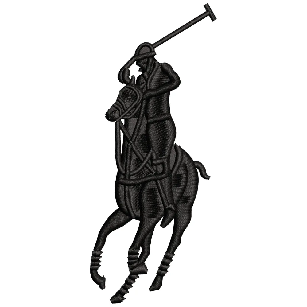 Rider Embroidery Design