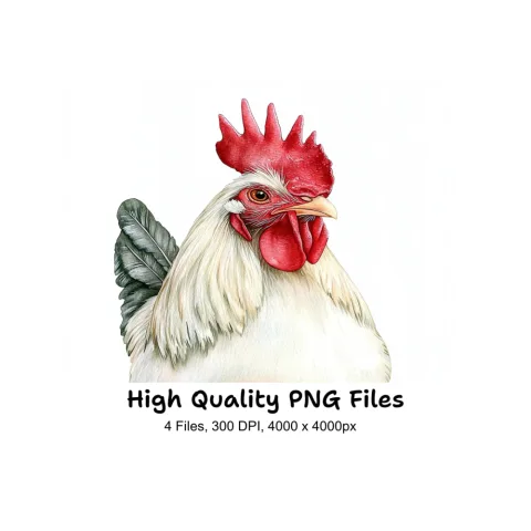 Rooster Clipart Bundle