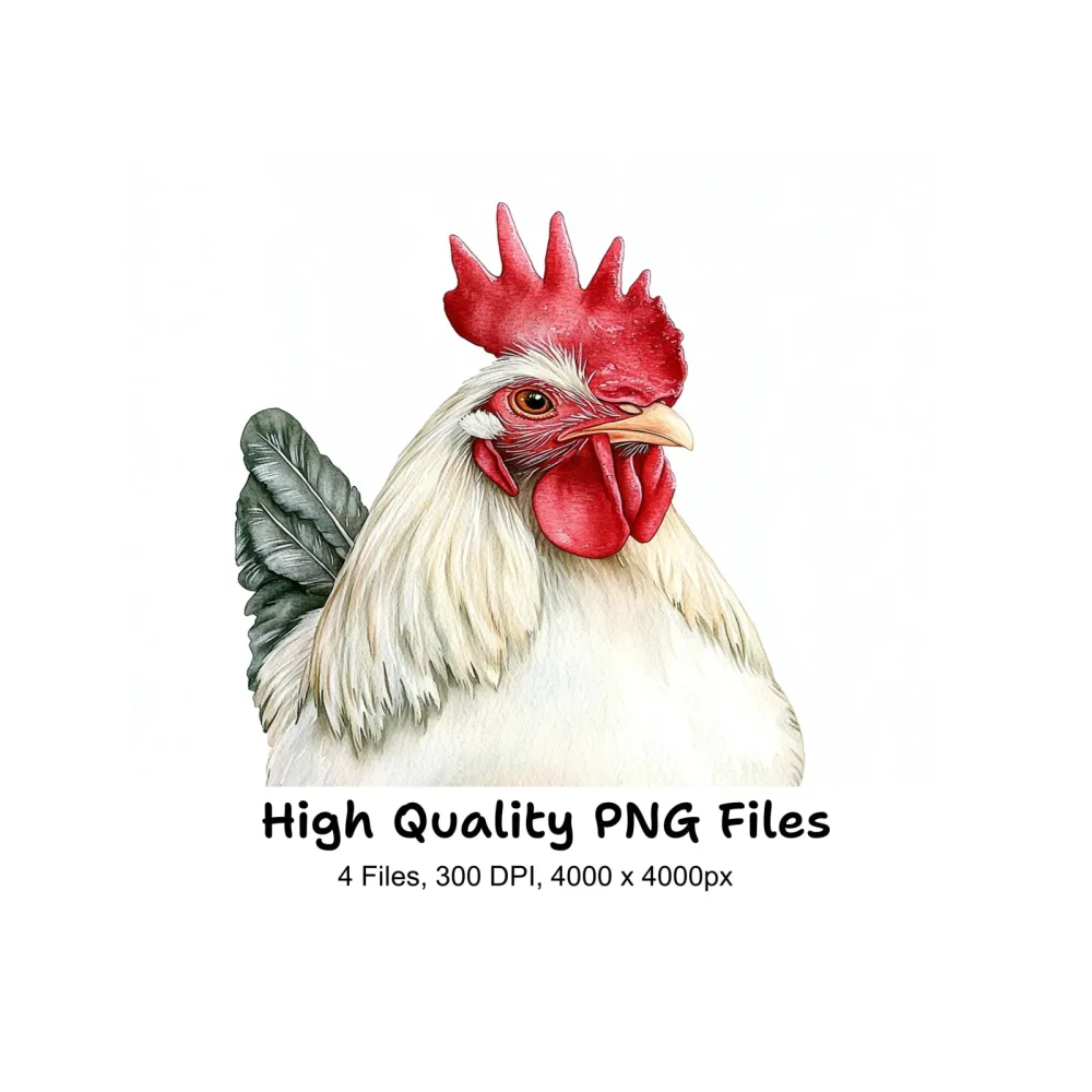 Rooster Clipart Bundle