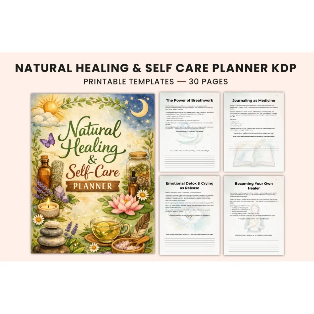 Natural Healing Self-Care Planner