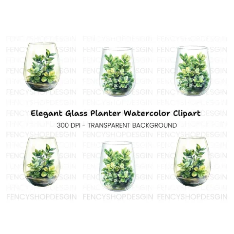 Terrarium Clipart Bundle