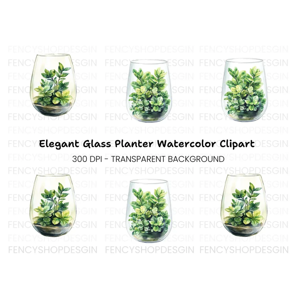 Terrarium Clipart Bundle