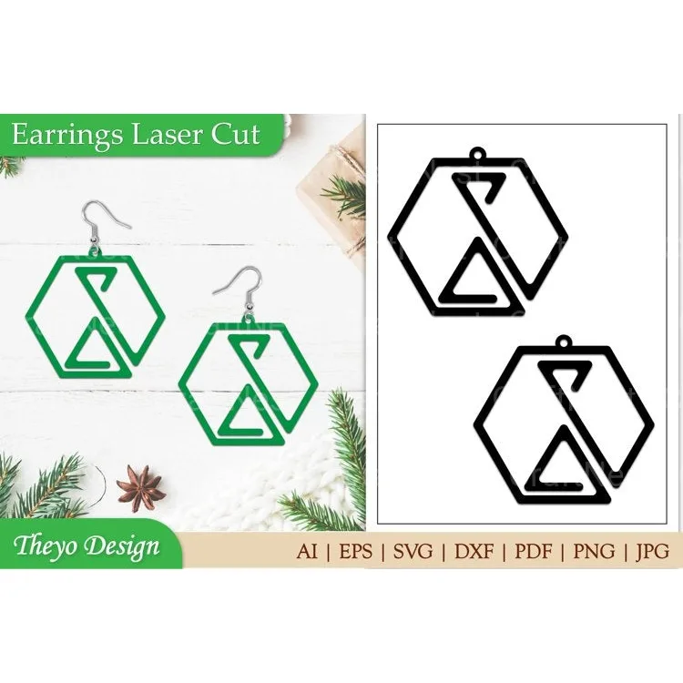 Earrings Laser Cut SVG Bundle