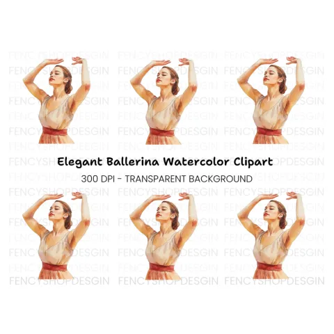 Ballerina Clipart Bundle
