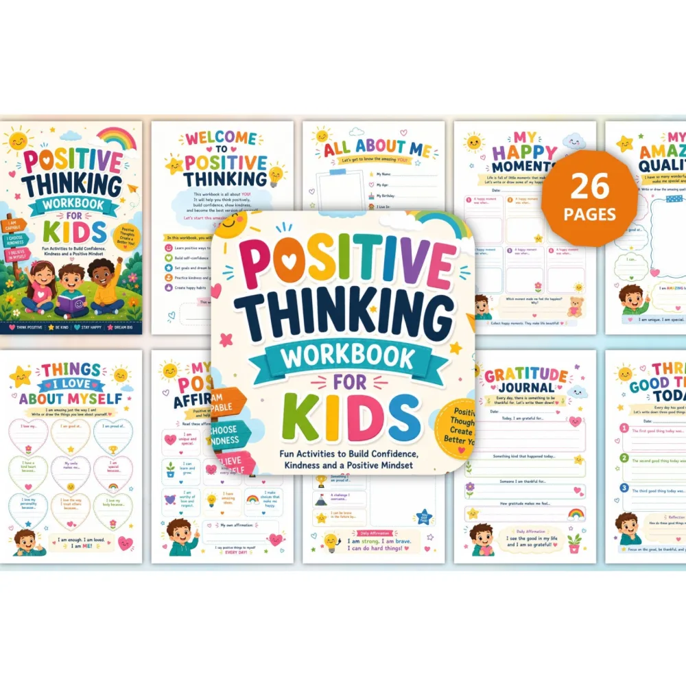 Positive Thinking For Kids Workbook