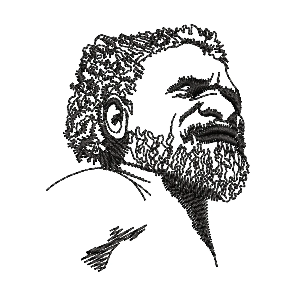 Aboriginal Man Embroidery Design