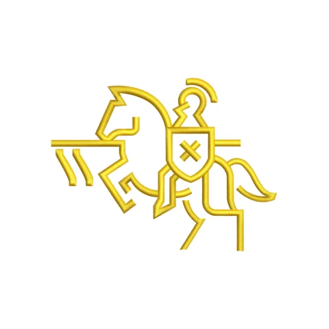 Warrior Rider Embroidery Design