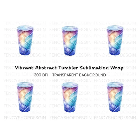Swirl Glass Clipart Bundle