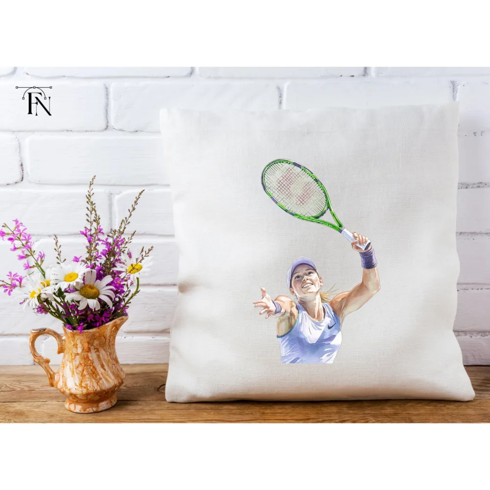 Energetic Tennis Serve Clipart Bundle