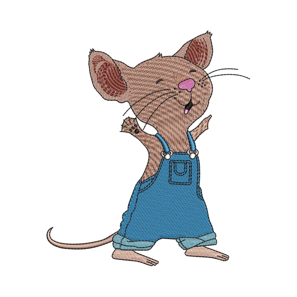 Mouse Embroidery Design