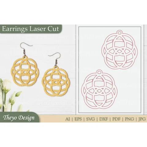 Laser Cut Earrings SVG Bundle