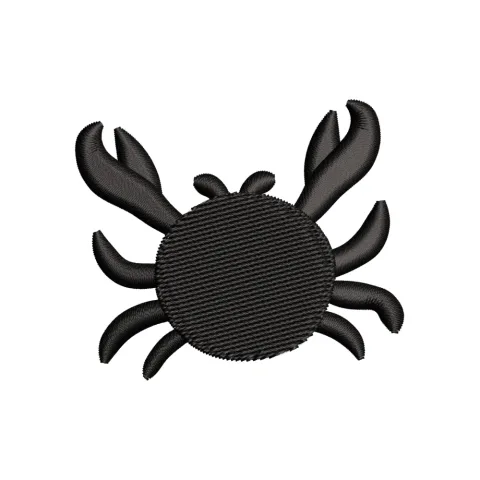 Crab Beach Embroidery Design