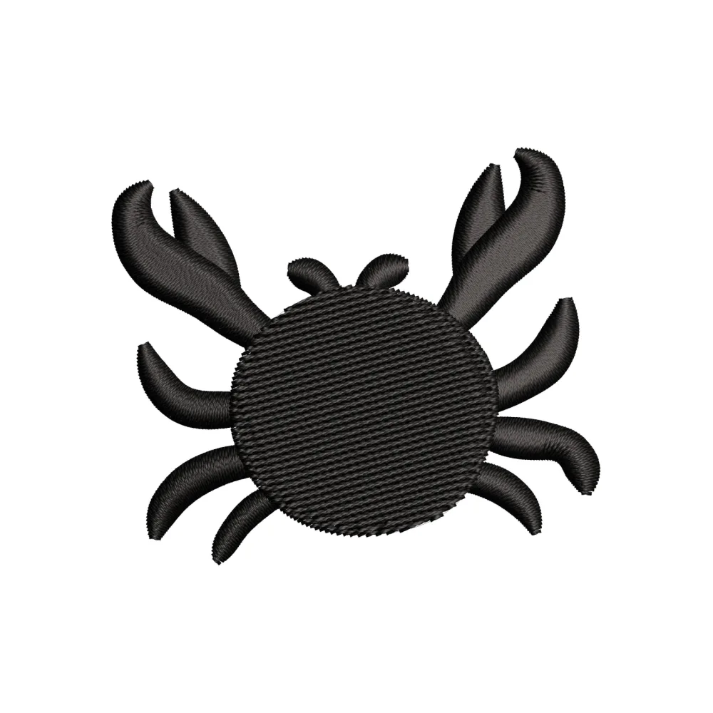 Crab Beach Embroidery Design