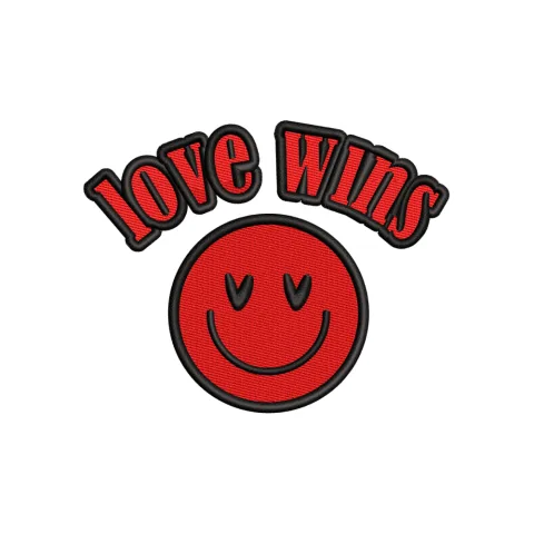 Love Wins Embroidery Design