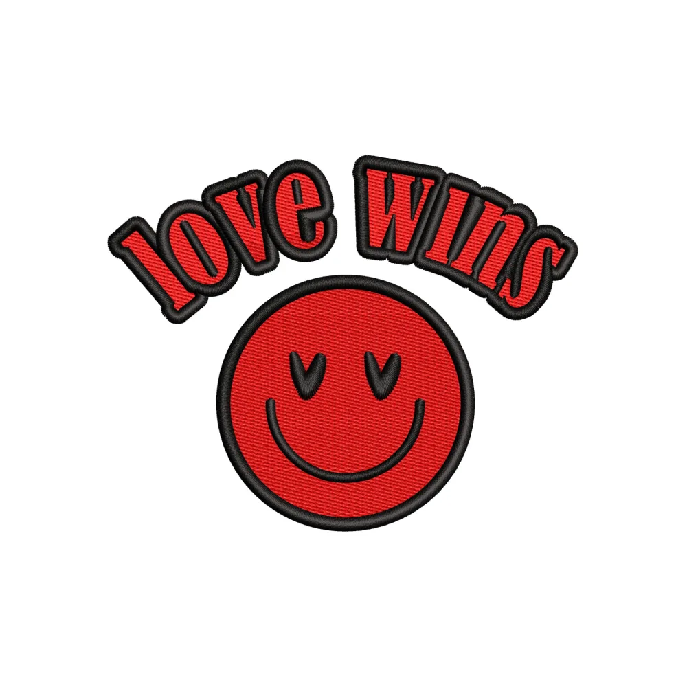 Love Wins Embroidery Design
