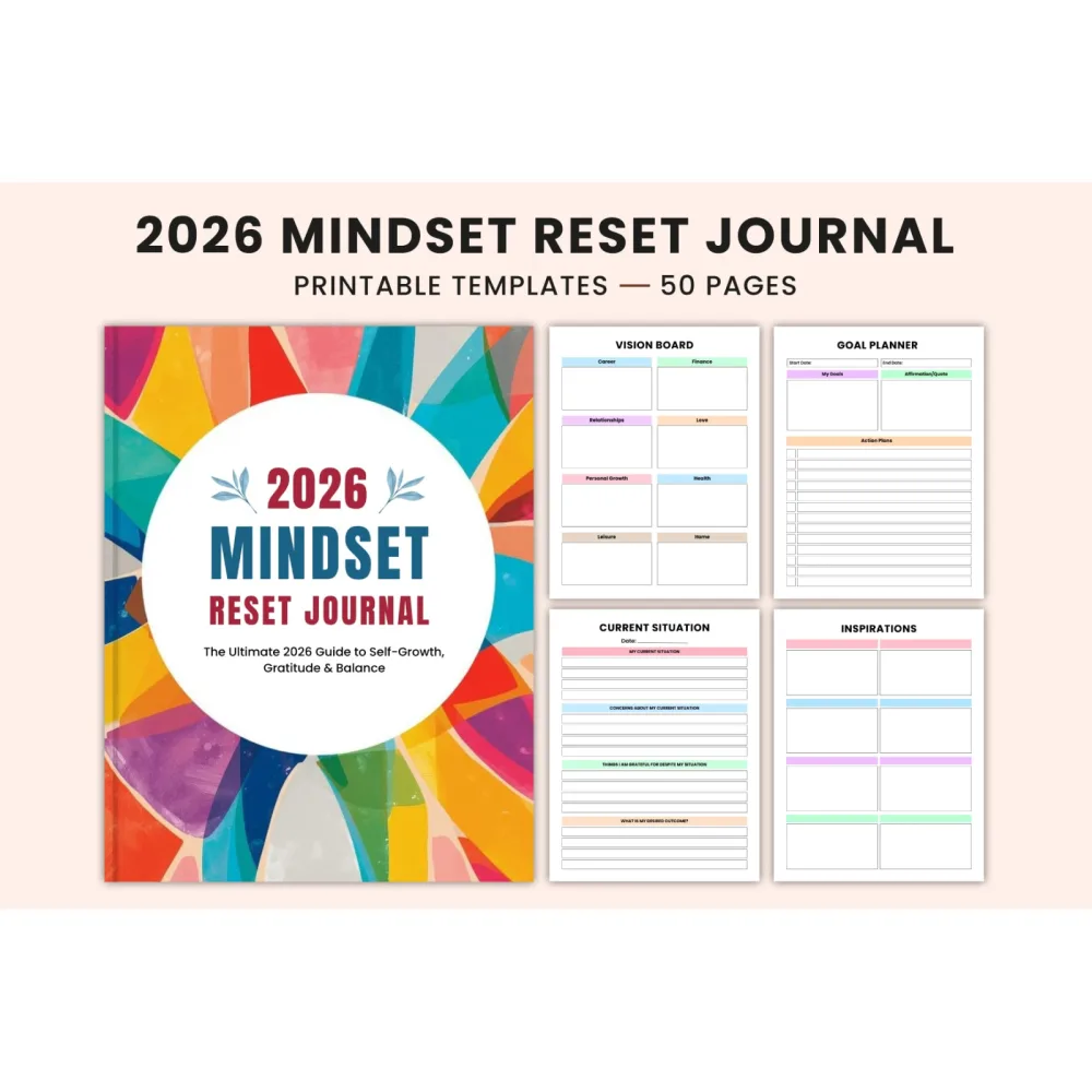Mindset Reset Journal for Personal Growth