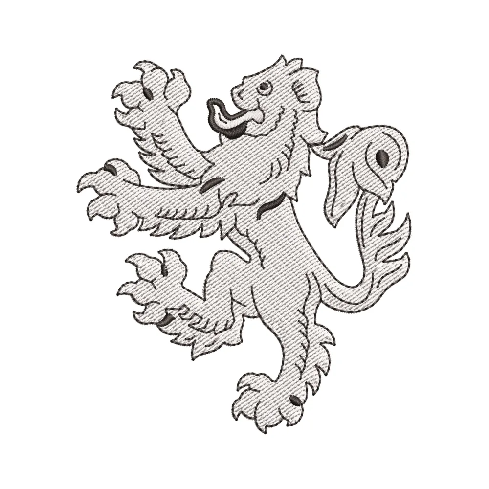Holy Lion Embroidery Design