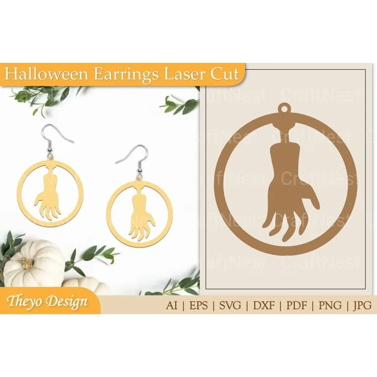 Halloween Earrings SVG Bundle