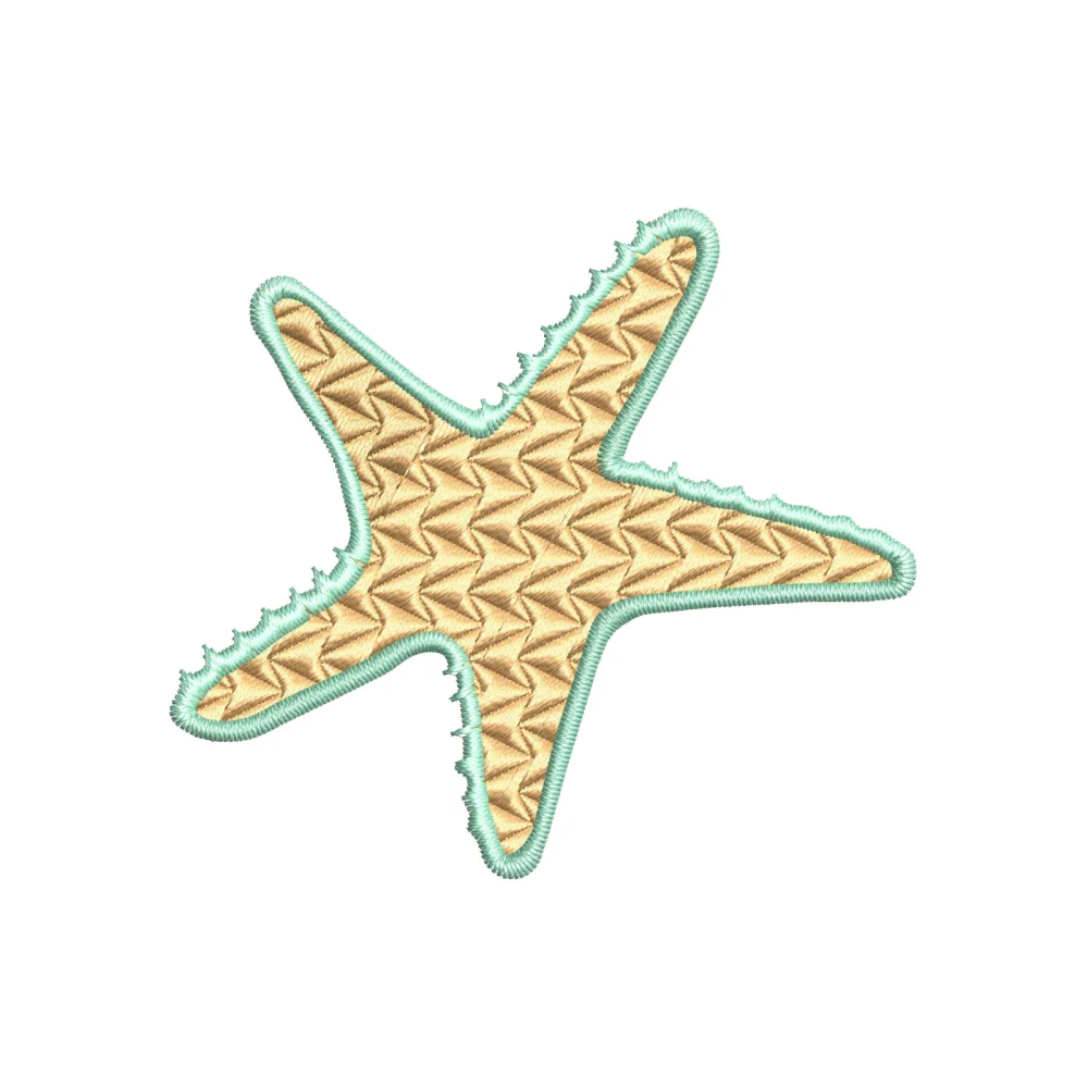 Starfish Embroidery Design