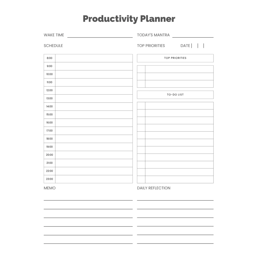 Productivity Planner Bundle