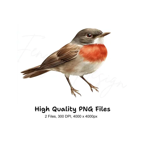Robin Bird Clipart Bundle