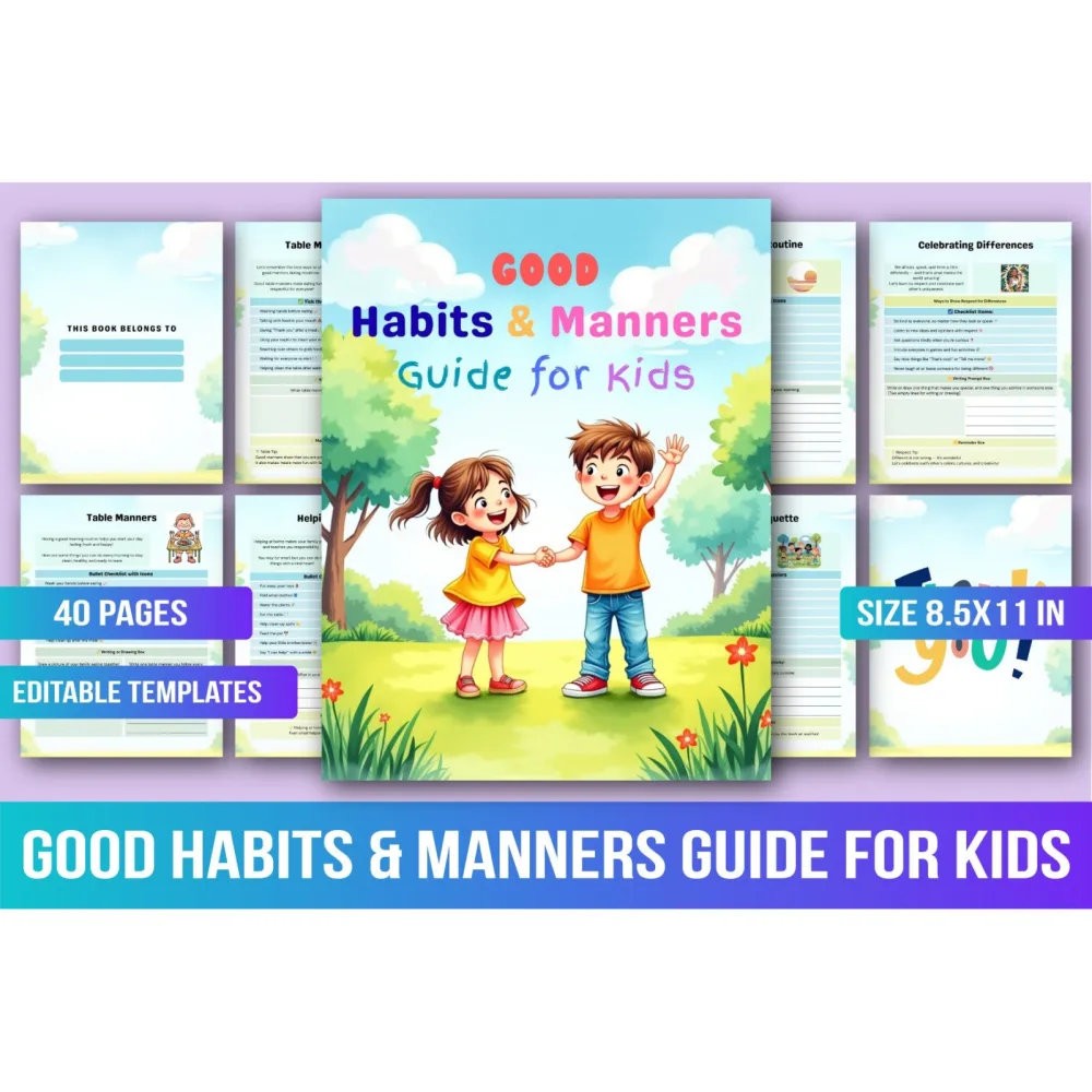 Good Habits & Manners Guide Planner