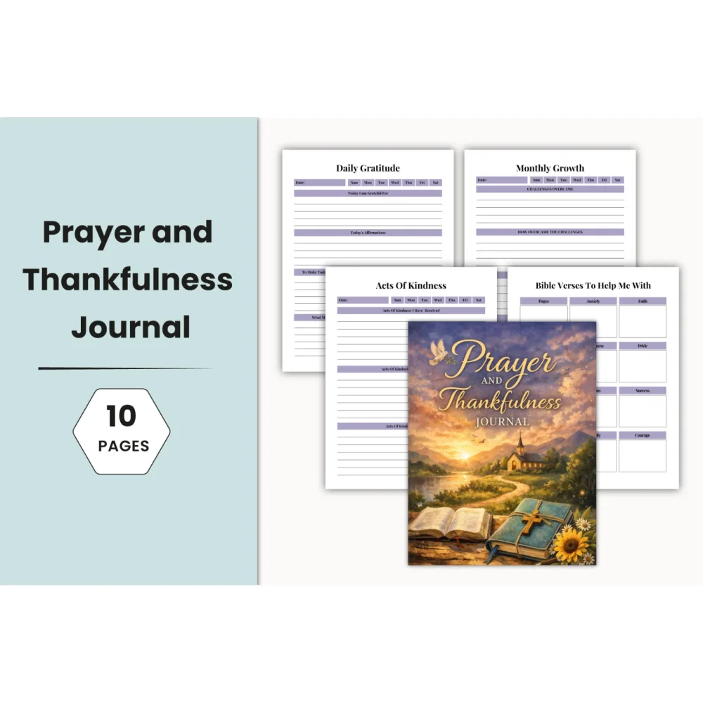 Prayer and Thankfulness Journal