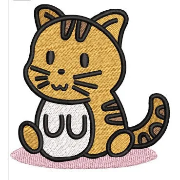 Cat Embroidery Design