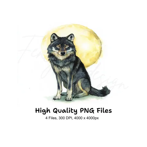 Wolf Clipart Bundle