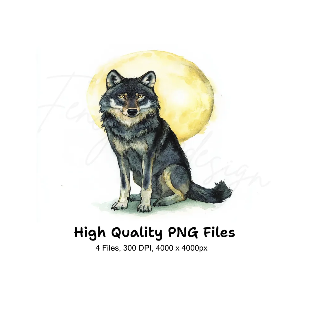 Wolf Clipart Bundle