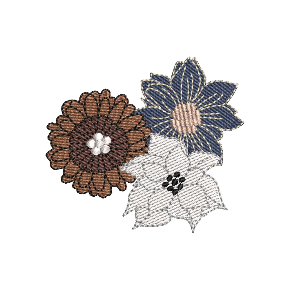 Flowers Embroidery Design
