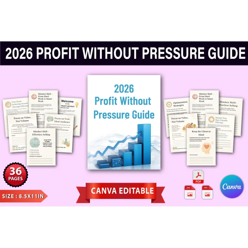 Profit Without Pressure: Guide Planner