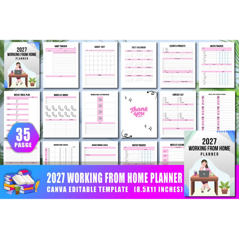 Working From Home Planner