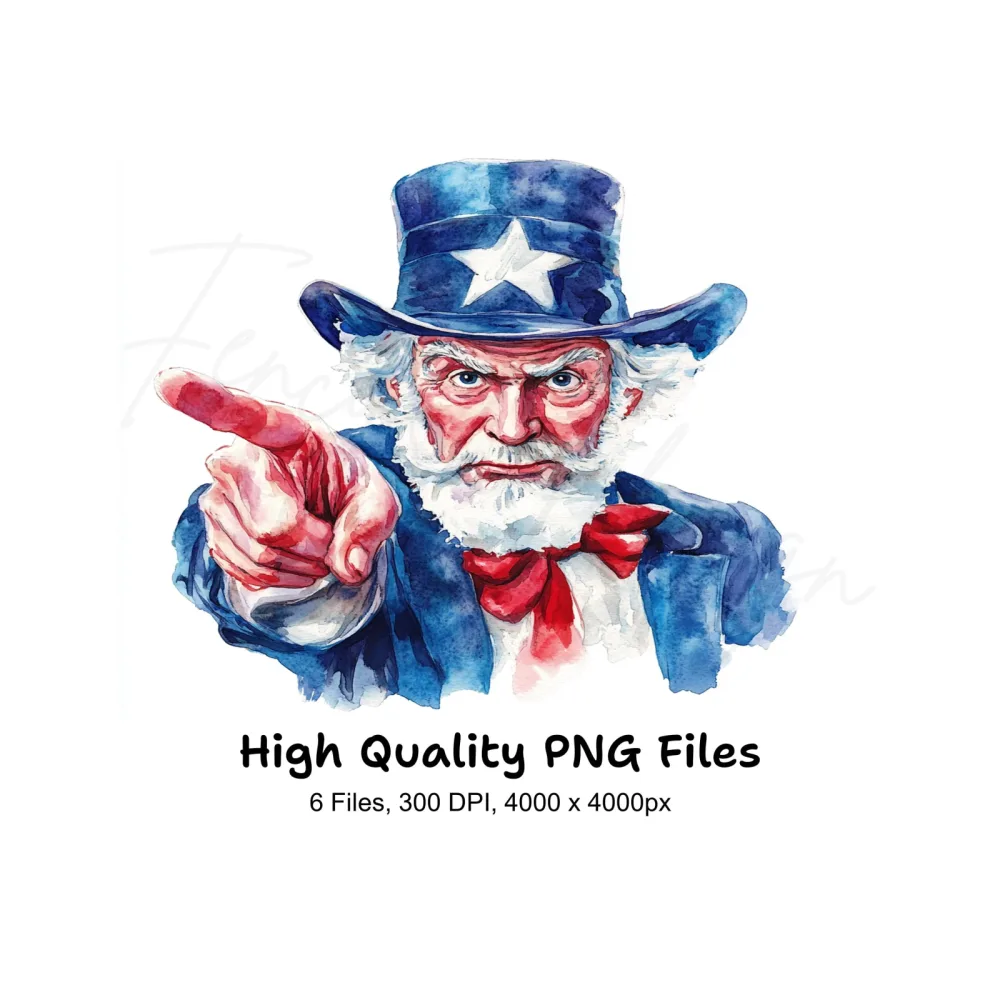 Uncle Sam Clipart Bundle
