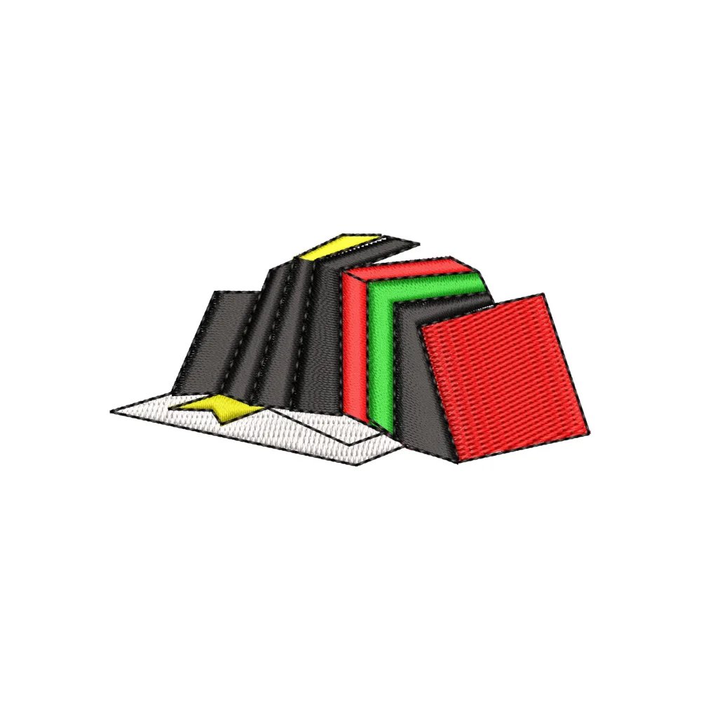 Books Embroidery Design