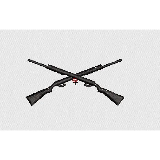 Guns Embroidery Design