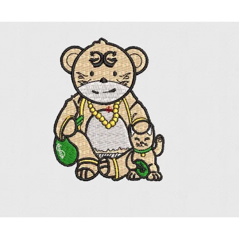 Teddy Embroidery Design