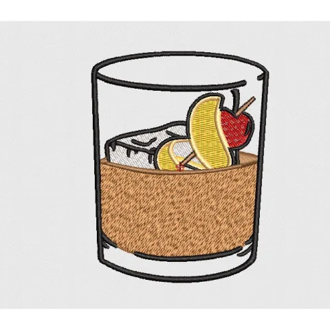 Drink Embroidery Design