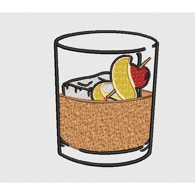 Drink Embroidery Design