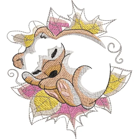 Panda Baby Embroidery Design