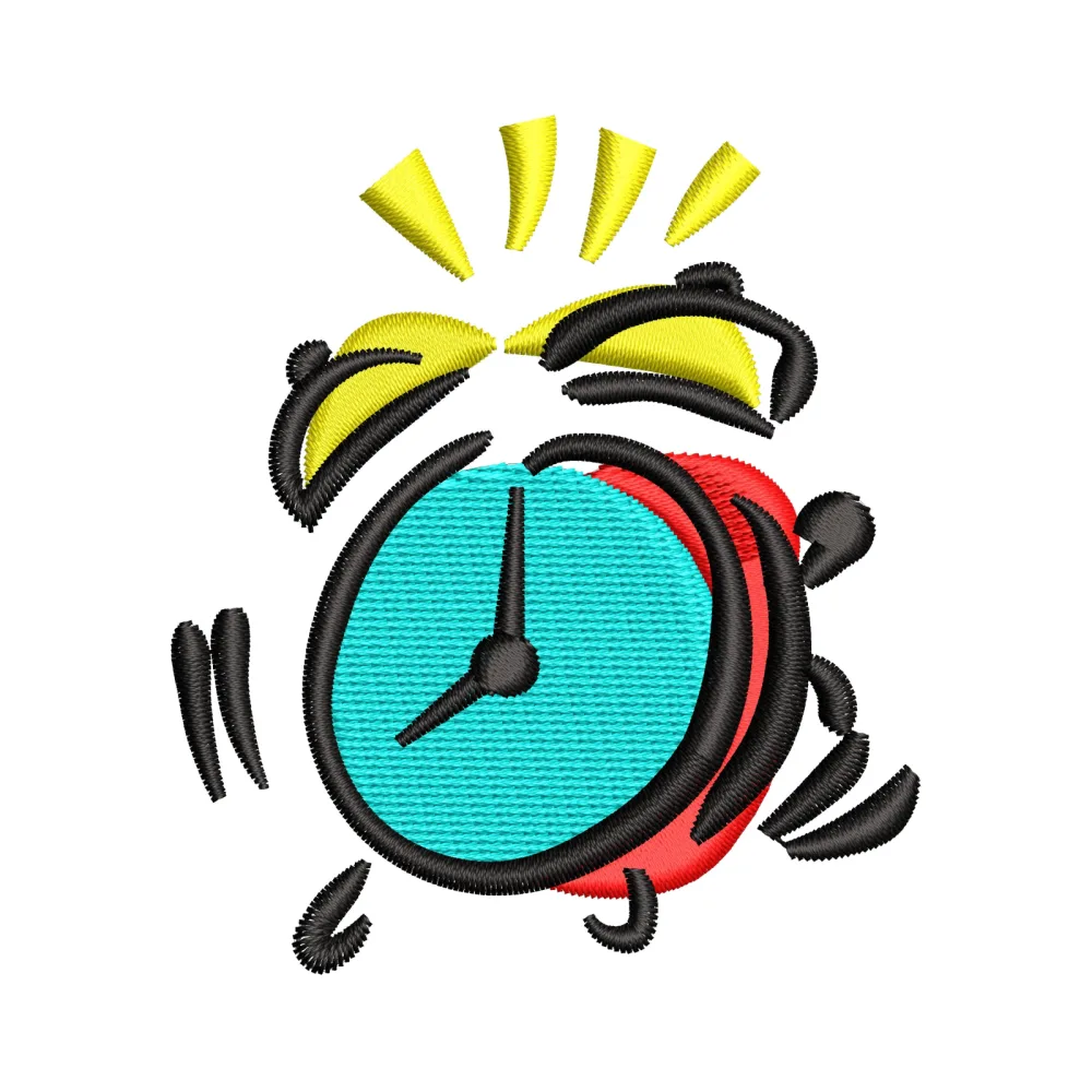 Clock Embroidery Design