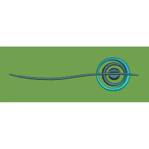 Orbital Waveform Embroidery Design