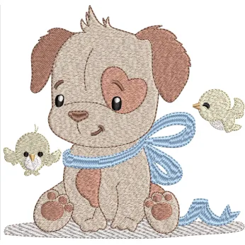 Puppy Embroidery Design