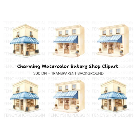 Charming Bakery Clipart Bundle