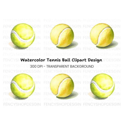 Tennis Ball Clipart Bundle
