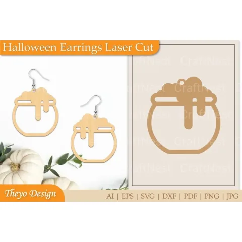 Halloween Earrings SVG Bundle