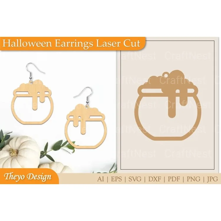 Halloween Earrings SVG Bundle